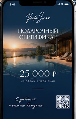 Пример сертификата на экране телефона